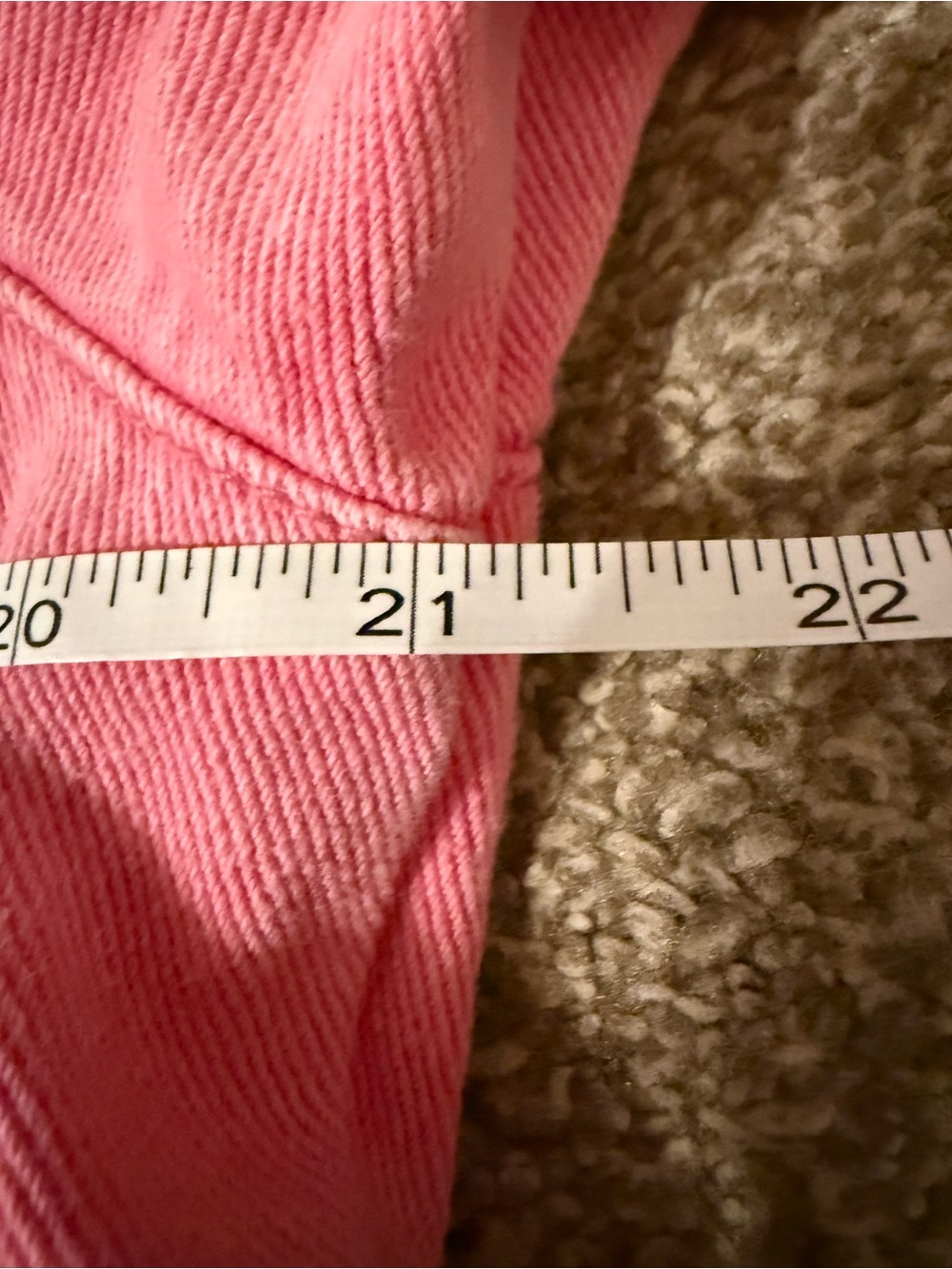Andrée By Unit Pink Denim Tiered Shirt Dress Button Front Long Sleeve M - Picture 9 of 11